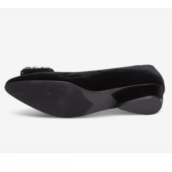VANELI Fran Black Velvet Low Heel  Size 7.5M NEW